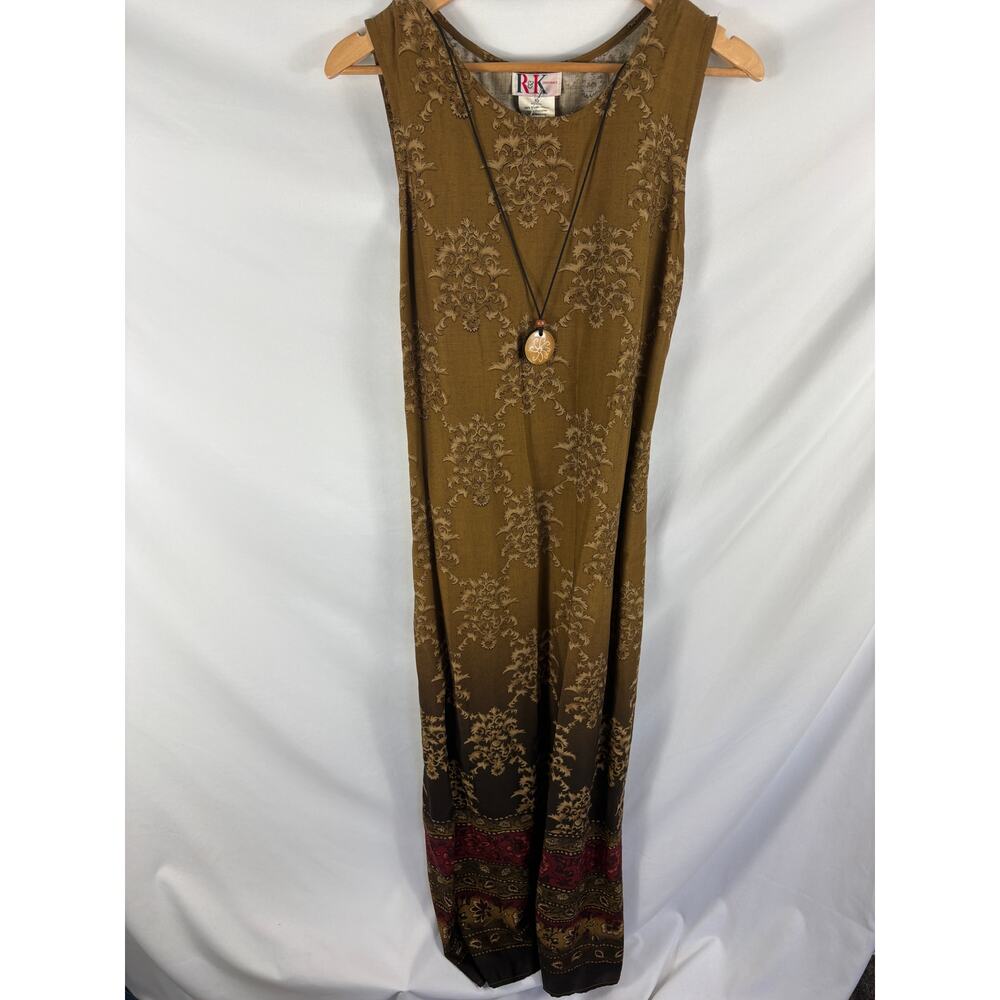 NWT R&K Originals Vintage Boho Sleeveless Maxi Dress Size 10